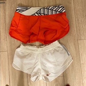 Two pairs of lululemon shorts